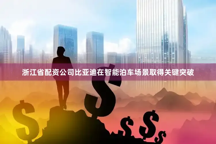 浙江省配资公司比亚迪在智能泊车场景取得关键突破